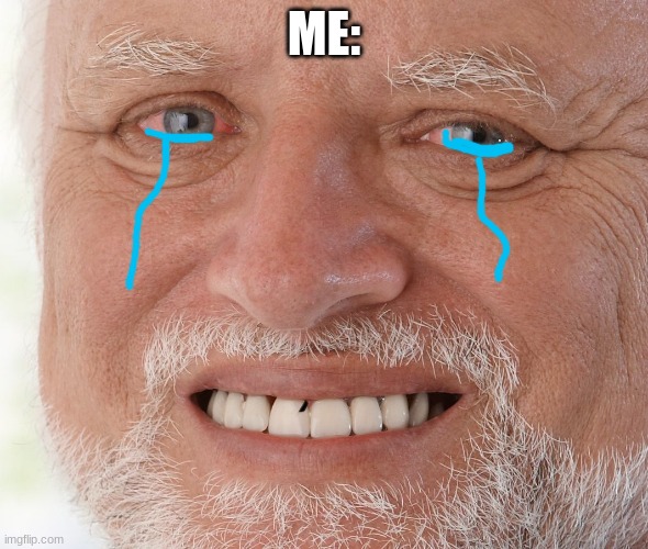 Hide the Pain Harold | ME: | image tagged in hide the pain harold | made w/ Imgflip meme maker