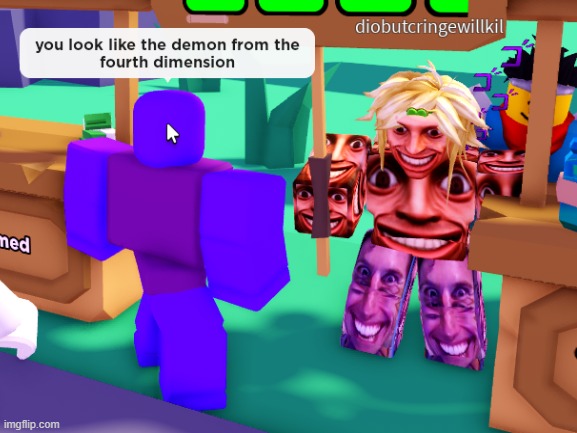 cursed roblox meme | image tagged in yes | made w/ Imgflip meme maker