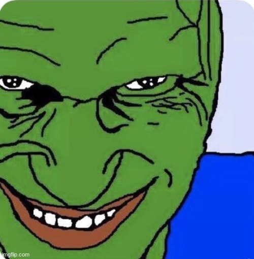 Evil pepe | image tagged in evil pepe | made w/ Imgflip meme maker