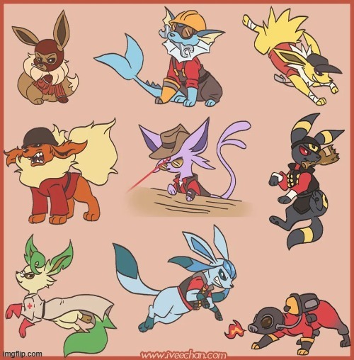 eeveelutions tf2 | made w/ Imgflip meme maker