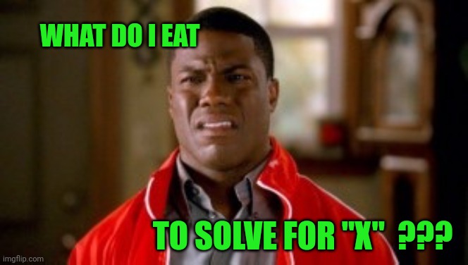 Memes, disgusted | WHAT DO I EAT TO SOLVE FOR "X"  ??? | image tagged in memes disgusted | made w/ Imgflip meme maker