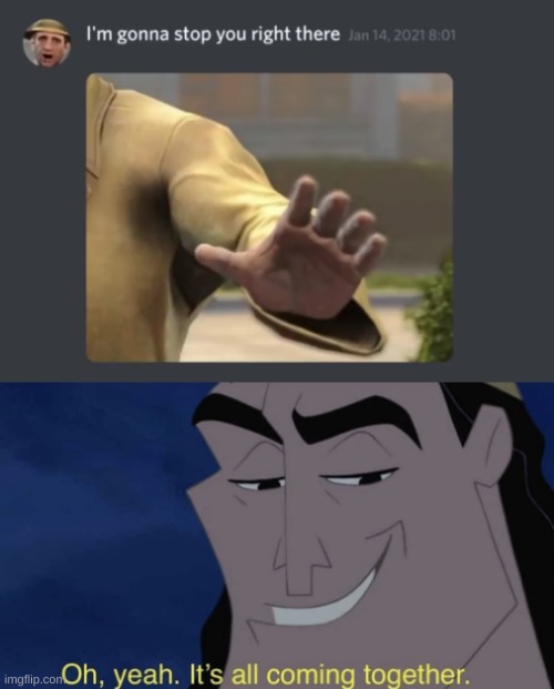 image tagged in it's all coming together | made w/ Imgflip meme maker