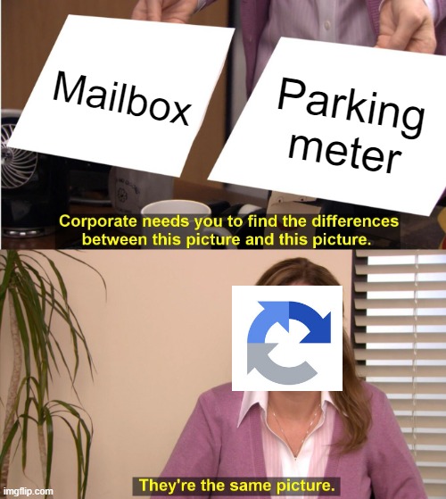 How come captcha thinks a mailbox is a parking meter? |  Mailbox; Parking meter | image tagged in memes,they're the same picture,captcha,mailbox,parking meter,oh wow are you actually reading these tags | made w/ Imgflip meme maker