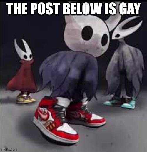 Hollow Knight Drip | THE POST BELOW IS GAY | image tagged in hollow knight drip | made w/ Imgflip meme maker