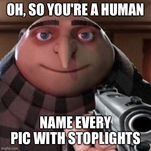 Captcha be like | OH, SO YOU'RE A HUMAN; NAME EVERY PIC WITH STOPLIGHTS | image tagged in oh so you like x name every y,captcha | made w/ Imgflip meme maker