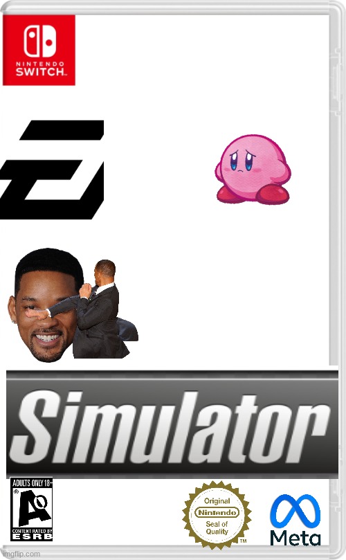 WILL SMITH SIMULATOR | image tagged in nintendo switch cartridge case | made w/ Imgflip meme maker