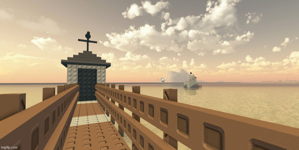 The ol' castle out in the sea. | made w/ Imgflip meme maker