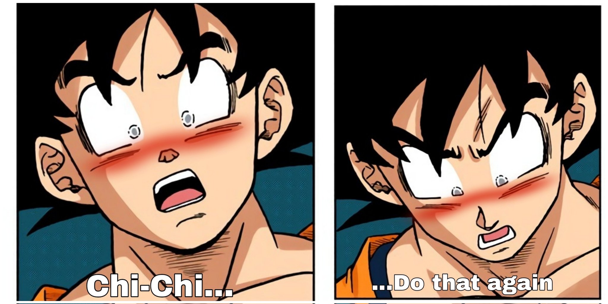 Horny Goku Blank Meme Template