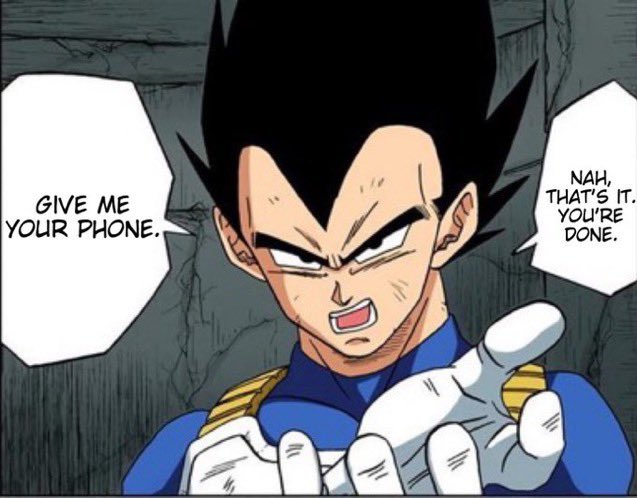 No BS Vegeta Blank Meme Template