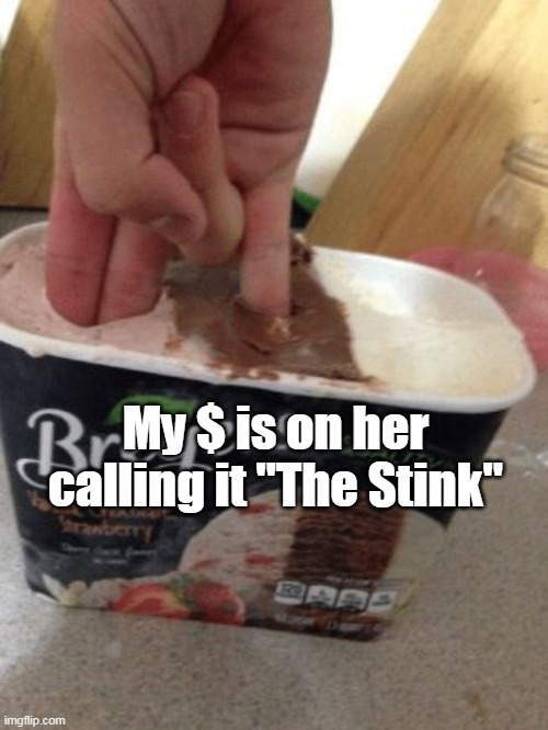 My $ is on her calling it "The Stink" | made w/ Imgflip meme maker