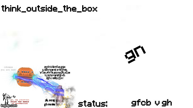 plantilla de anuncio de pensar fuera de la caja | gn; gfcb  v gh | image tagged in plantilla de anuncio de pensar fuera de la caja | made w/ Imgflip meme maker