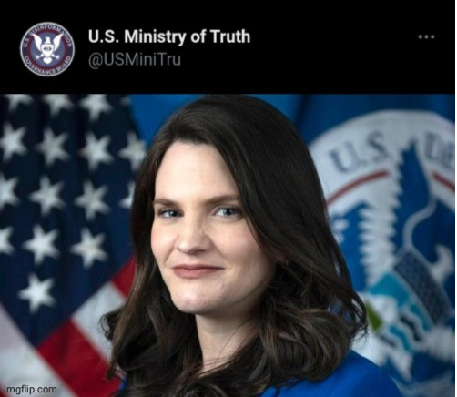 High Quality US Ministry of Truth Nina Jankowicz Blank Meme Template