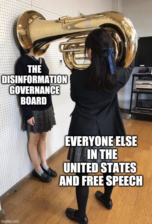 Loud And Clear | THE DISINFORMATION GOVERNANCE BOARD; EVERYONE ELSE
 IN THE UNITED STATES 
AND FREE SPEECH | image tagged in biden,twitter,liberals,democrats,governance,amendment | made w/ Imgflip meme maker