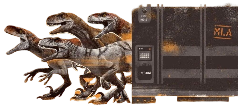 Atrociraptor Escape Blank Meme Template