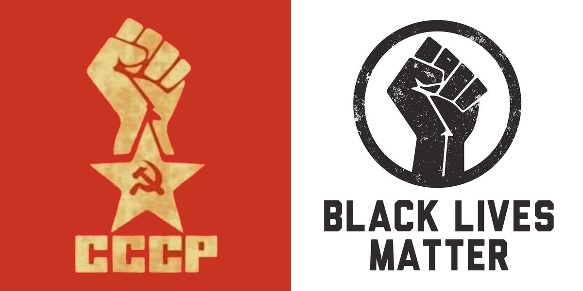 Blm left fist Communist logo Blank Meme Template