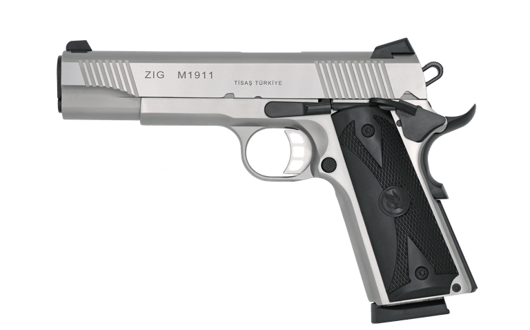 1911 gun Colt 45 with transparency Blank Meme Template