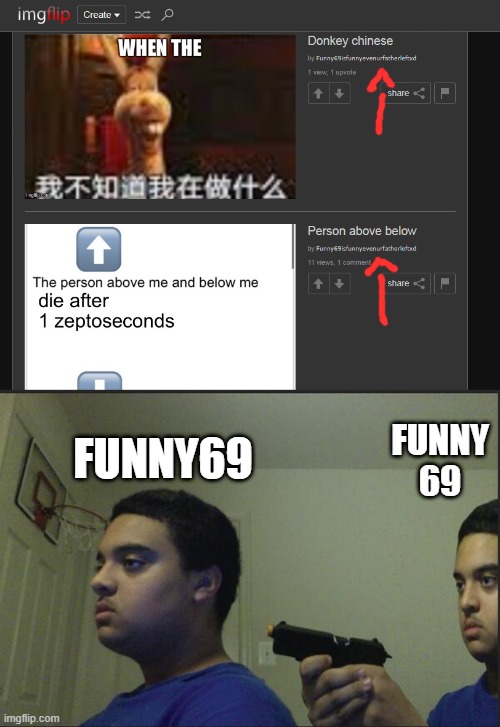 FUNNY 69; FUNNY69 | image tagged in trust nobody not even yourself | made w/ Imgflip meme maker