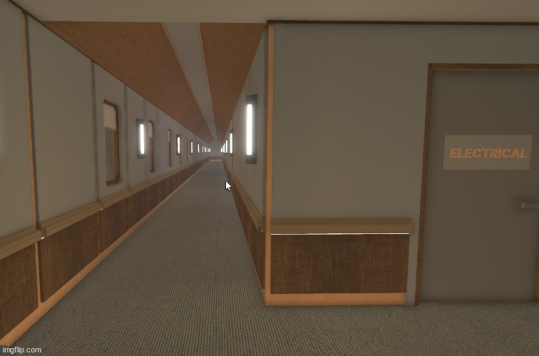 This looks like a backrooms level, Level 2001, The Endless Train | made w/ Imgflip meme maker