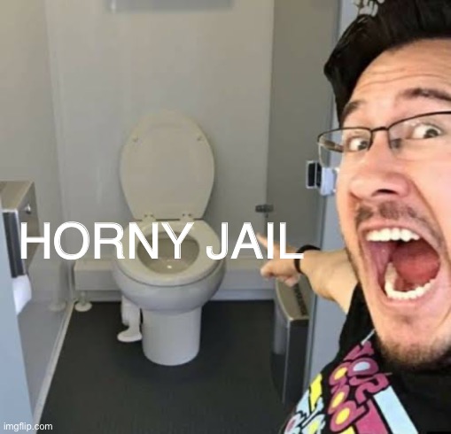 Markiplier Pointing | HORNY JAIL | image tagged in markiplier pointing | made w/ Imgflip meme maker