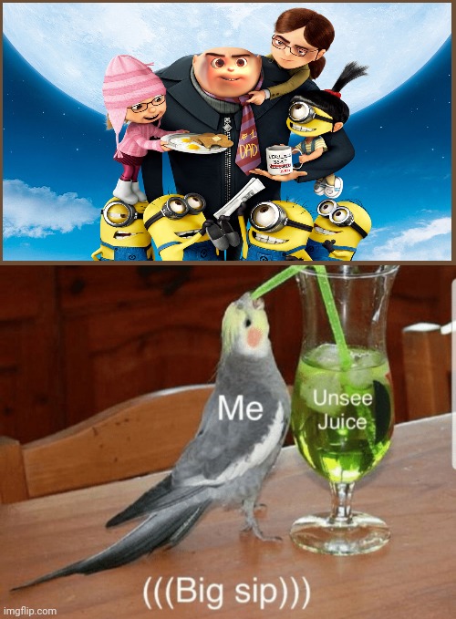 Thanks...I Hate It | image tagged in unsee juice,despicable me,face swap,thanks i hate it | made w/ Imgflip meme maker