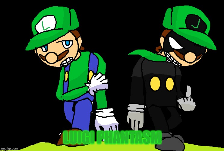 You Again? I thought Brother got rid of you... | LUIGI PHANTASM | image tagged in super mario bros,paper mario | made w/ Imgflip meme maker