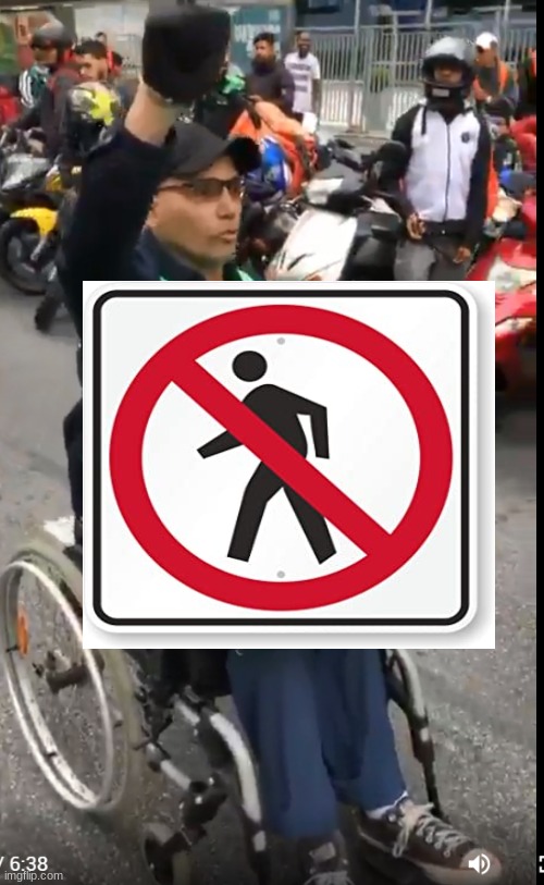 Sorry just had to add that | image tagged in uber eats man in wheel-chair | made w/ Imgflip meme maker