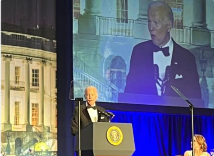 High Quality Biden Correspondents Dinner Blank Meme Template