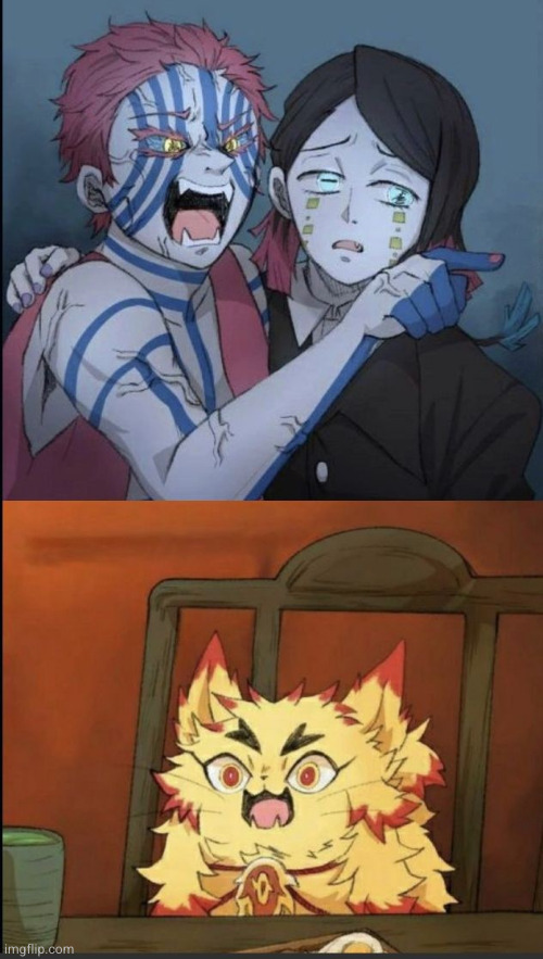 the kitty Rengoku looks so adorable wtf | image tagged in KimetsuNoYaiba | made w/ Imgflip meme maker