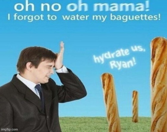 i hate when this happens | image tagged in hydrate us ryan 1,surreal,fun | made w/ Imgflip meme maker