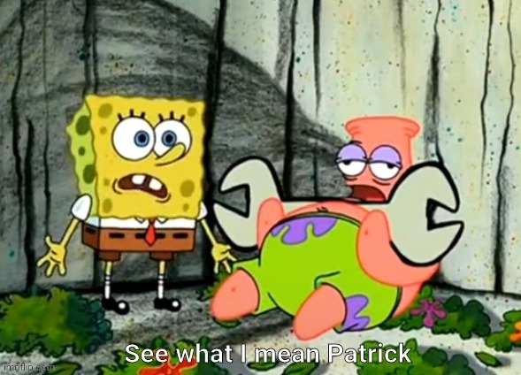 New template, free to use | image tagged in see what i mean patrick | made w/ Imgflip meme maker