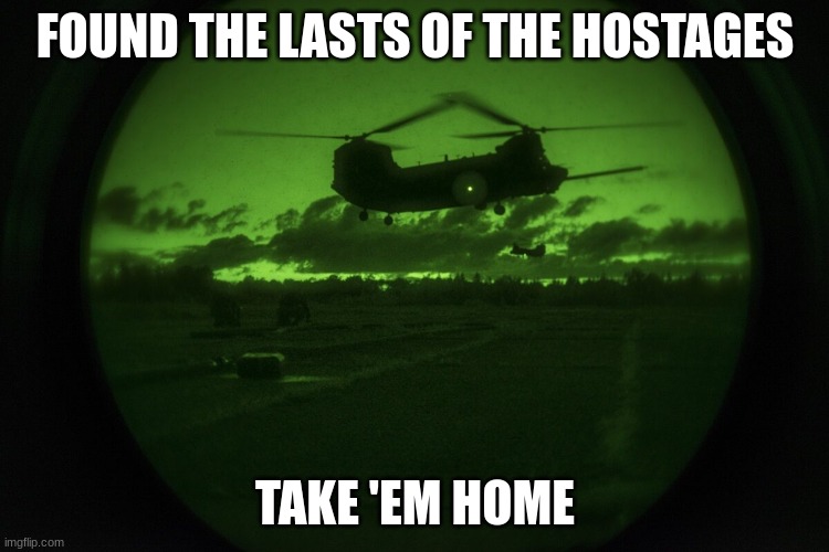 ur being r e s c u e d | FOUND THE LASTS OF THE HOSTAGES; TAKE 'EM HOME | image tagged in helicopter,furry | made w/ Imgflip meme maker