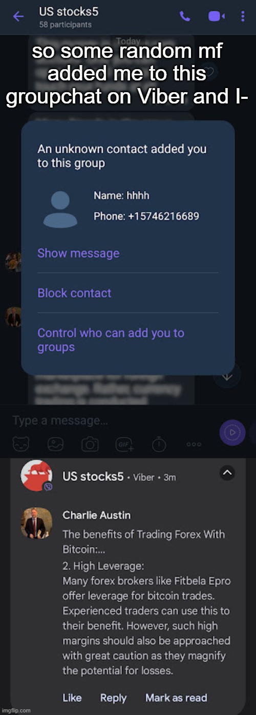 I'm so confused,,, they eat burgers for breakfast,,, | so some random mf added me to this groupchat on Viber and I- | made w/ Imgflip meme maker