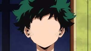 put a roblox face on deku Blank Meme Template