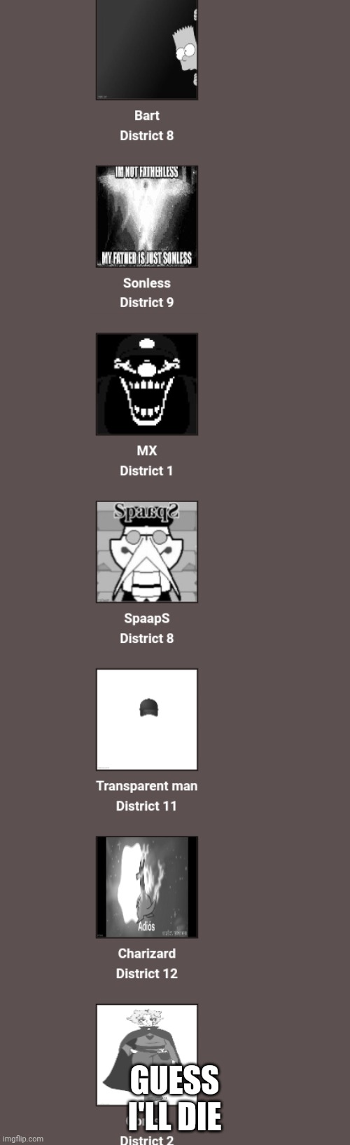 GUESS I'LL DIE | made w/ Imgflip meme maker