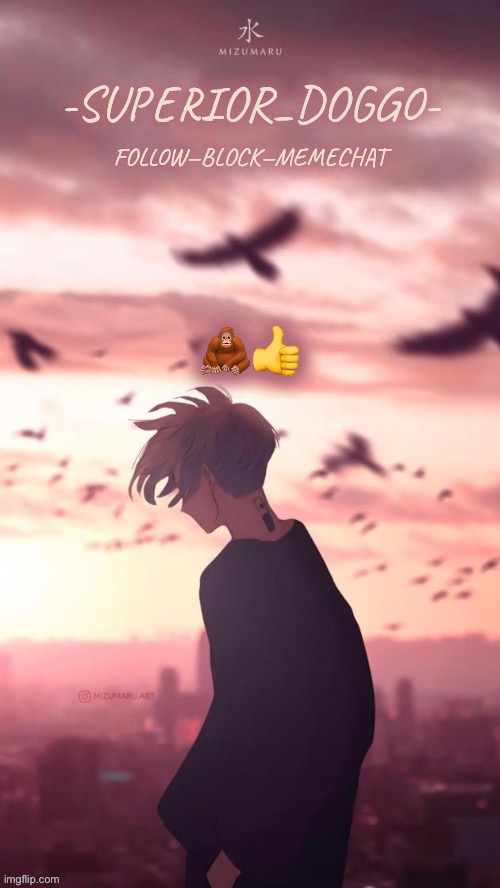 Monke | 🦧👍 | image tagged in doggos uh idk what anime announcement temp | made w/ Imgflip meme maker