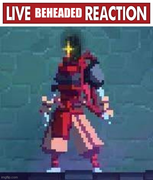 BEHEADED | image tagged in live beheaded reaction | made w/ Imgflip meme maker