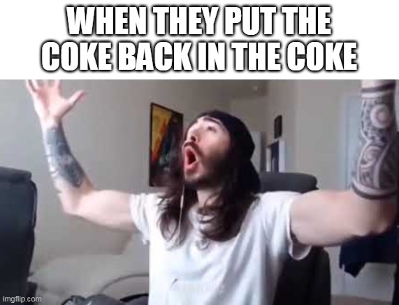 WHEN THEY PUT THE COKE BACK IN THE COKE | image tagged in penguin0 cheering | made w/ Imgflip meme maker