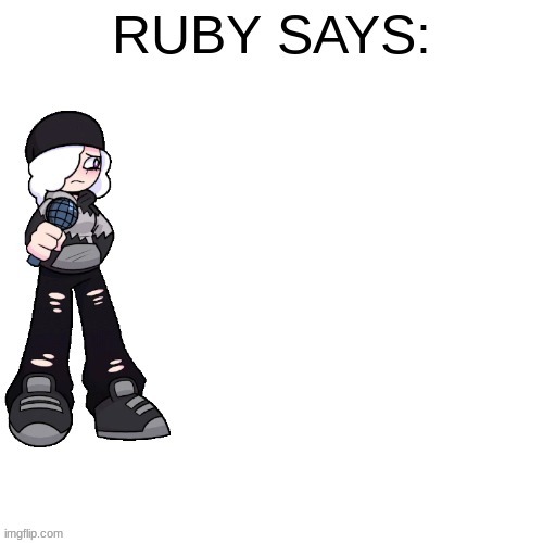 New starlight mayhem template with Ruby. Link is in the comments | image tagged in ruby says | made w/ Imgflip meme maker
