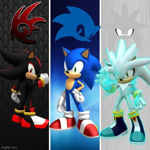 Sorry that I couldn't do one for yesterday | image tagged in sonic the hedgehog,shadow the hedgehog,silver the hedgehog,sonic art | made w/ Imgflip meme maker
