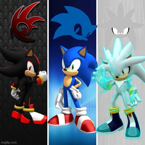 cute sonic, shadow and silver image - Imgflip