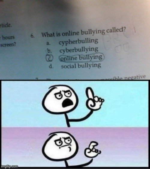 He ain't wrong | image tagged in online bullying,certified bruh moment | made w/ Imgflip meme maker