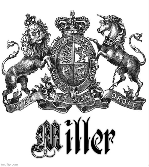 Miller (Mulinari) | image tagged in german,miller,family,crest | made w/ Imgflip meme maker