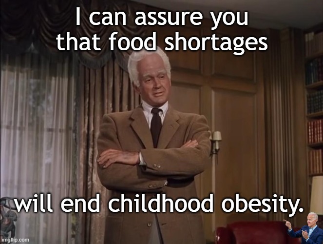 JFK started The President's Council on Physical Fitness, FJB started the Presidunce Cancel for Starvation | I can assure you that food shortages; will end childhood obesity. | image tagged in island earth big head | made w/ Imgflip meme maker