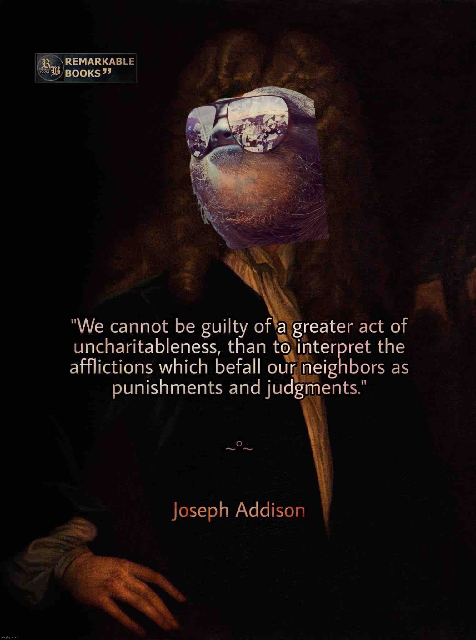 Joseph Addison quote | image tagged in joseph addison quote | made w/ Imgflip meme maker