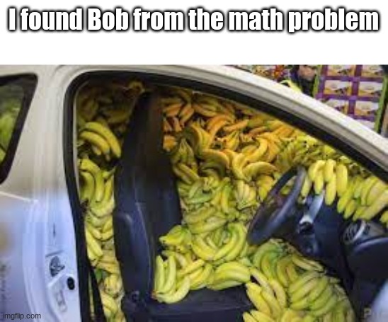 him | I found Bob from the math problem | image tagged in banana | made w/ Imgflip meme maker