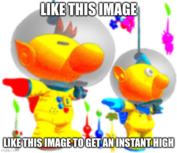 i love olimar (not gay, there are multiple types of love) | LIKE THIS IMAGE; LIKE THIS IMAGE TO GET AN INSTANT HIGH | made w/ Imgflip meme maker