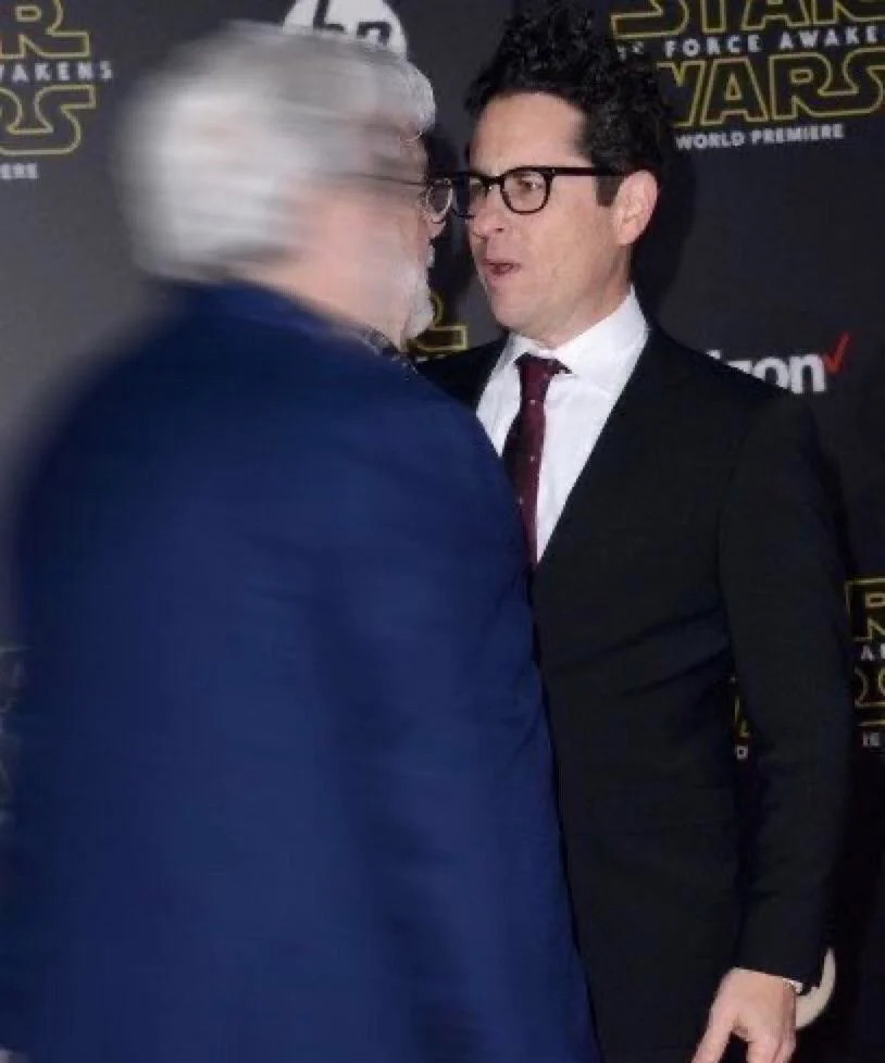 High Quality George Lucas Rapidly Approaching JJ Abrams Blank Meme Template