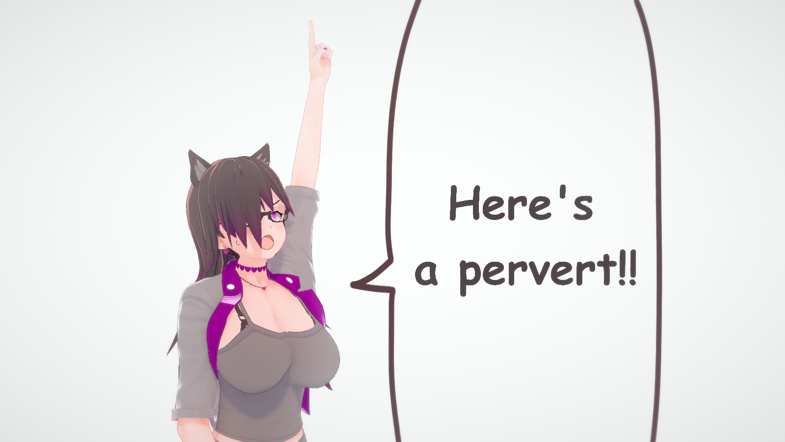 High Quality here's a pervert Blank Meme Template