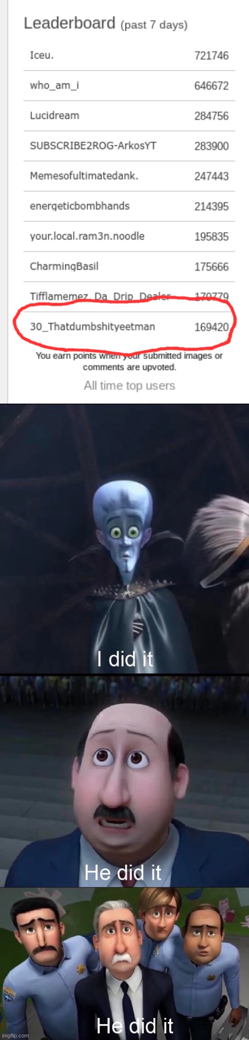 Hey look ma I made it | image tagged in megamind i did it | made w/ Imgflip meme maker