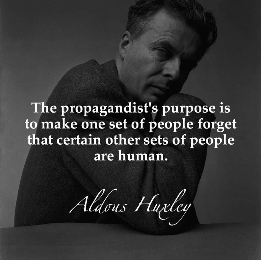 Aldous Huxley quote Blank Meme Template